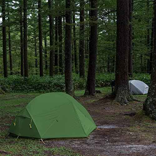 Naturehike Mongar Backpacking Camping Tent 2 Person Lightweight 3 Season Waterproof Hiking Tent Double Crossbars Easy Setup Double Layer for Hunting Outdoor Mountaineering Travel with Footprint