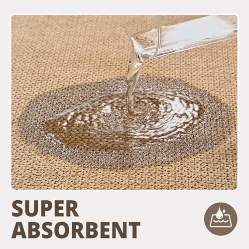 2-Piece Bathroom Rug Set Absorbent Non-Slip Quick Dry Low Pile Floor Mats