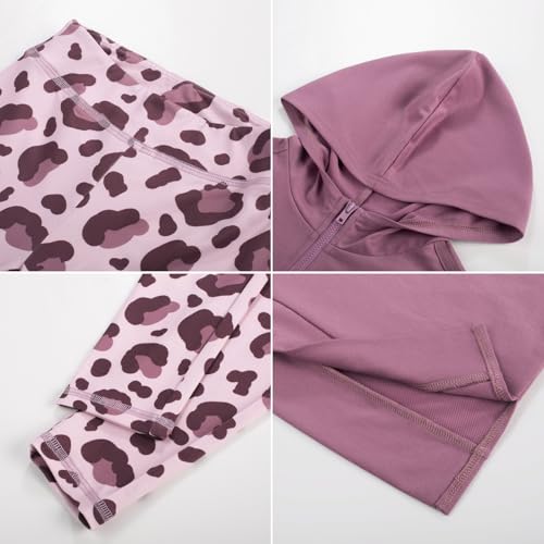 GRACE KARIN Girls Hoodie + Leggings Set Teen Long Sleeve Fashion Sweatshirts Sweatpant Fall Outfit Winter Clothing 6-14