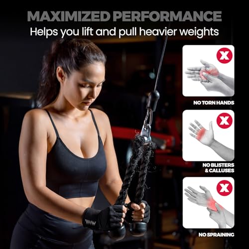 Women’s Breathable Workout Gloves - Black, Medium (7.5-8")