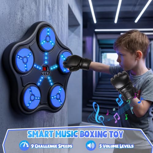 Kids & Adults Boxing Machine with Gloves - Rhythm & Fitness Toy
