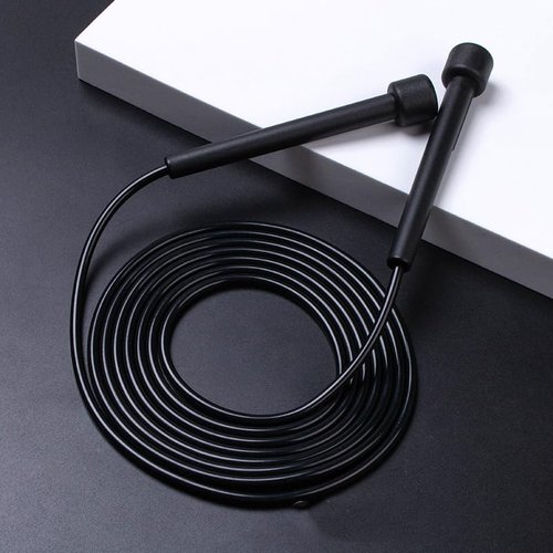 Lightweight Jump Rope for Fitness and Exercise, Adjustable Jump Ropes, Cardio and Endurance Training, Jumping Rope for Workout,Black