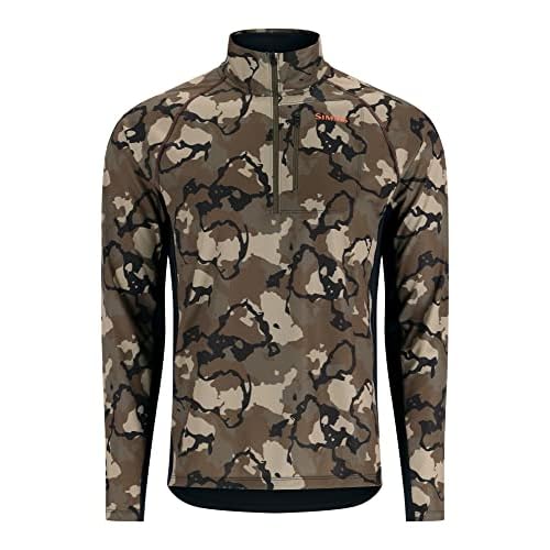 Simms Men's Challenger Solar Half-Zip - All-Season UPF 30+ Sun Protection, Quick-Drying for Fishing, Hiking & Casual Wear