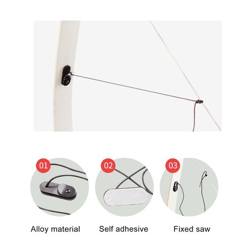 SASKATE Bow Clicker, Arrows Positioning Reminder for Recurve Bow, Self Adhesive Bow Clicker Mounted On Bow Limbs Outdoor Archery