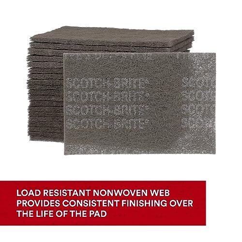 Ultrafine Surface Prep Hand Pad 7448, Nonwoven Silicon Carbide, Pack of 3