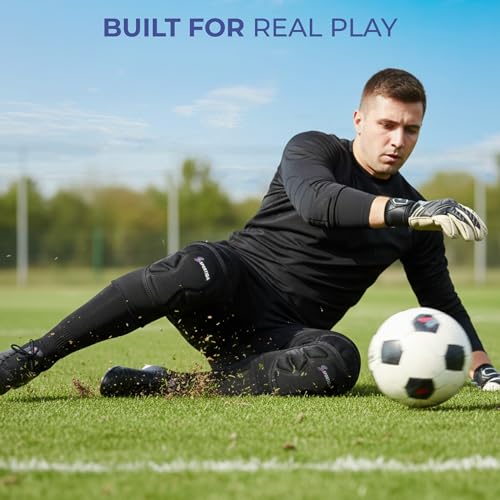 Large Sports Knee Pads for Multi-Sport Impact Protection - Soccer, Volleyball, Basketball
