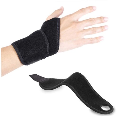 SKISUNO Weightlifting Wrist Wraps 2pcs Sports Wrist Guard Compression Sleeve Adjustable for Workout