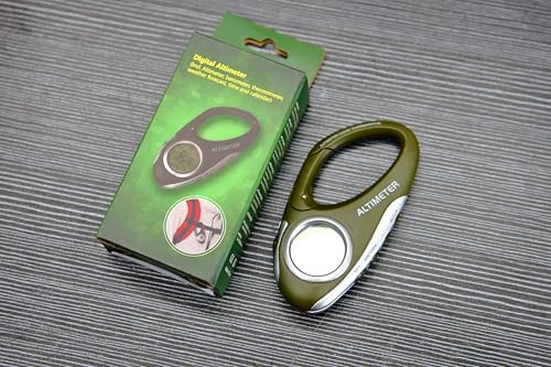 AMTAST Barometer Altimeter Thermometer Metric Altitude Monitor for Climbing Camping Outdoor Sports, Multi-Function with Backlight