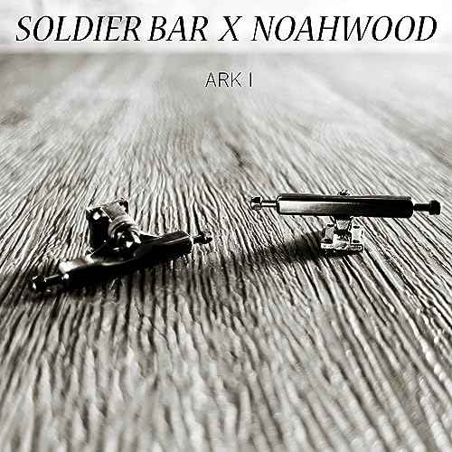 Soldierbar Pro Fingerboard Complete (6-Laye 35.5mm Deep Concace Handmade Maple Deck+ ARK i 34.5 Truck+Pro Ice Wheels) (NO Skate NO Life)