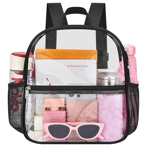 Oraben Clear Backpack for Stadium Events Stadium Backpack Waterproof 12x6x12 Clear Bag for Adult Concert Sport Work