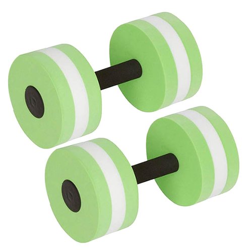 Abaodam 2Pcs Water Dumbbells Barbells for Pool Exercises Green Aquatic Resistance Equipment for Water Aerobics Accessory for Strength and Flexibility Training