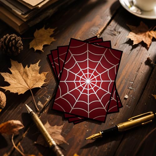 MTG Card Sleeves - Spider Web Design - 100 CT EDH Commander Protective Sleeves