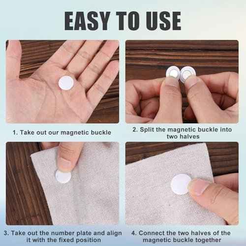 10 Pairs Magnetic Race Bib Clips, Marathon Essentials Race Number Buckle Running Bib Magnets Pins Holder for Runners Field Triathlon Cycling Competition