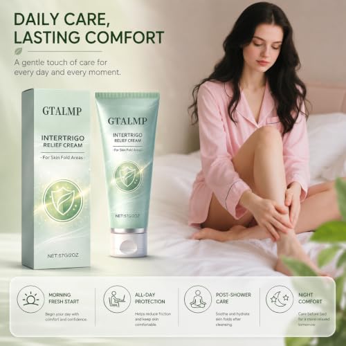 Intertrigo Relief Cream 1pc with Zinc Oxide & Undecylenic Acid for Sensitive Skin