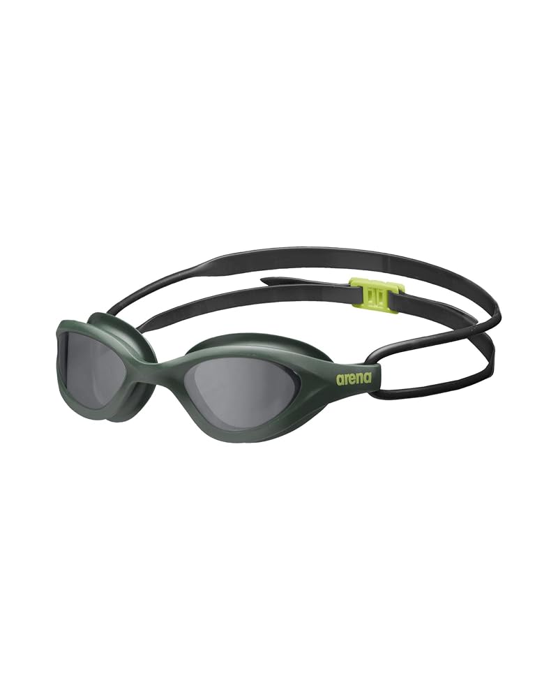 ARENA 365 Swim Goggles Unisex Anti-Fog Comfort for Fitness Swimmers - Smoke/Deep Green/Black