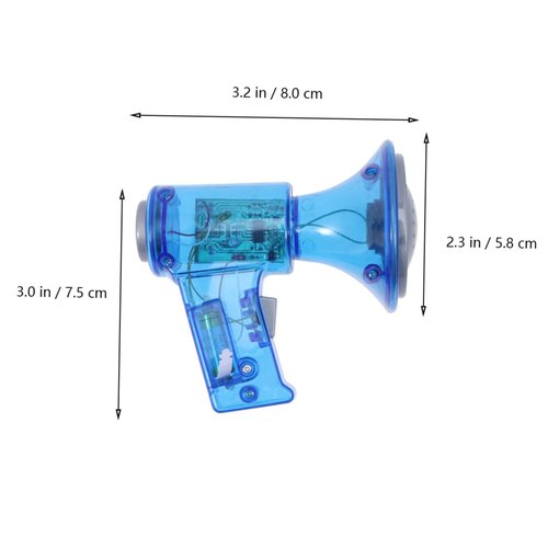 BESPORTBLE Funny Megaphone Toy Voice Change Megaphone Kids Megaphone for Child Child Loudspeaker Toy Blue Lighting Design