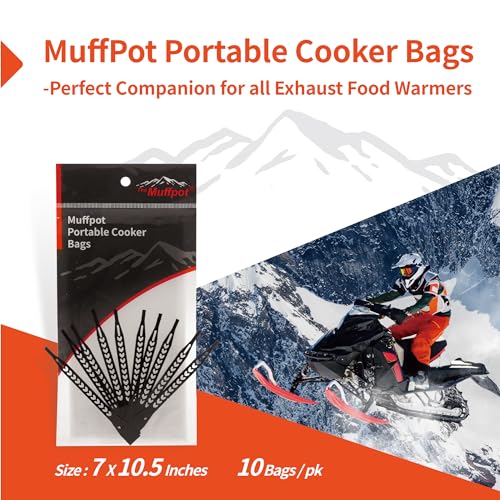 The Muffpot 3-Pack Food-Grade Heat-Resistant Cooker Bags 7x10.5 Inches