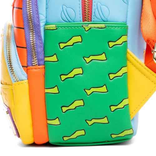 Loungefly Nickelodeon Rugrats Tommy, Chuckie And Angelica Triple Pocket Womens Backpack
