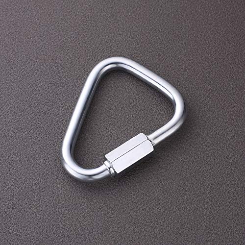 6 Pack Heavy Duty Zinc-Galvanized Steel Carabiners for Camping Hiking and Climbing