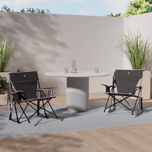 GCI OUTDOOR Kickback Rocker Outdoor Rocking Chair with Beverage Holder