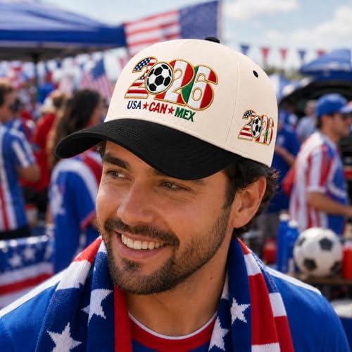 Embroidered Trucker Hat for Women Men Adjustable Cotton Baseball Cap - Black & Off-White