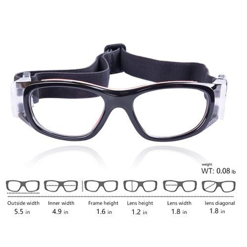 VOLOCOVER（TM Unisex Kids Protective Sports Goggles Glasses for Basketball Football Volleyball Squash Hockey (White)