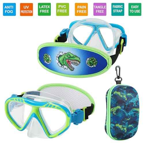 Toddler Swim Goggles Nose Cover,Kids Goggles No Hair Pull,Anti Fog Children Swimming Mask