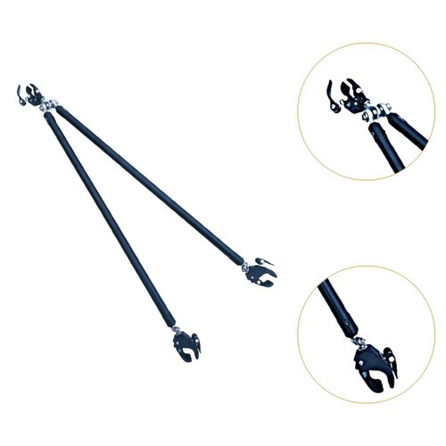 Yiju Bike Cargo Trailer Bike Trailer Hitch Supplies Equipment Replacement Bike Trailer Connector Bicycle Trailer Rod for Travel, Without Extension
