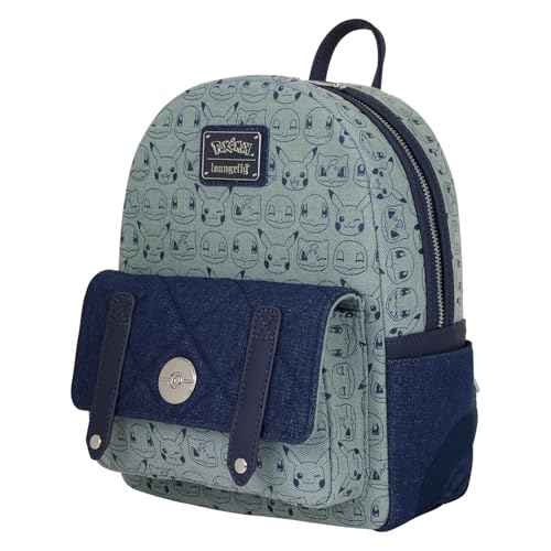 Loungefly Pok?mon Faux Denim Mini Backpack