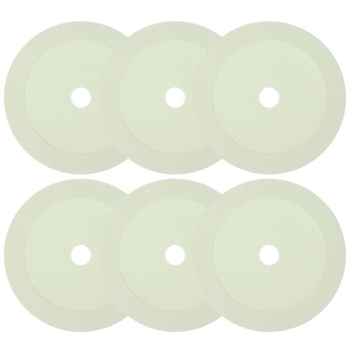 PATIKIL 6 Inch Flat Cones,6 Pcs Spot Markers Small Flat Soccer Training Cones for Football Basketball Agility Practice Sports Training Equipment, White