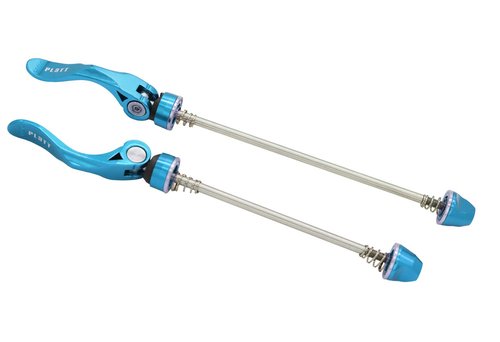 PLATT Bike Quick Release Skewers MTB Wheel Hub Skewers Front and Rear Axle Fit for Road Bike,Mountain Bike, BMX (Blue,1Pair)