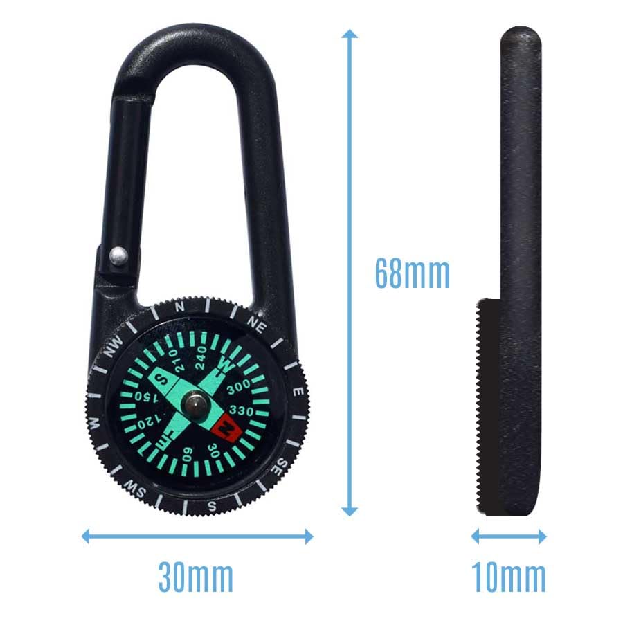 'Standing Polar Bear' Compass Keyring (KC00035459)