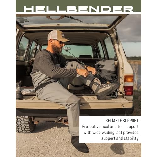 FROGG TOGGS Men's Hellbender Waterproof Fishing Wading Boot for Fishing in Felt or Cleated