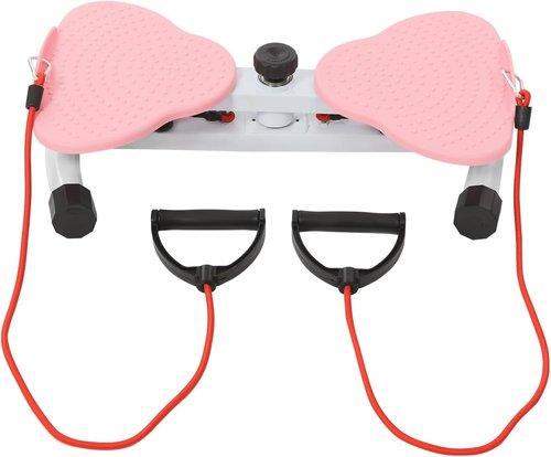 Waist Twister Board,Waist Twister,Ab Twister Board, Non-Slip Twist Board for Toning Core Muscles,Noiseless Home Gym Exercise Equipment for Women Men (Pink)