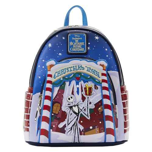 Loungefly x NBC Christmas Town Mini Backpack - Festive Frights and Holiday Delights!
