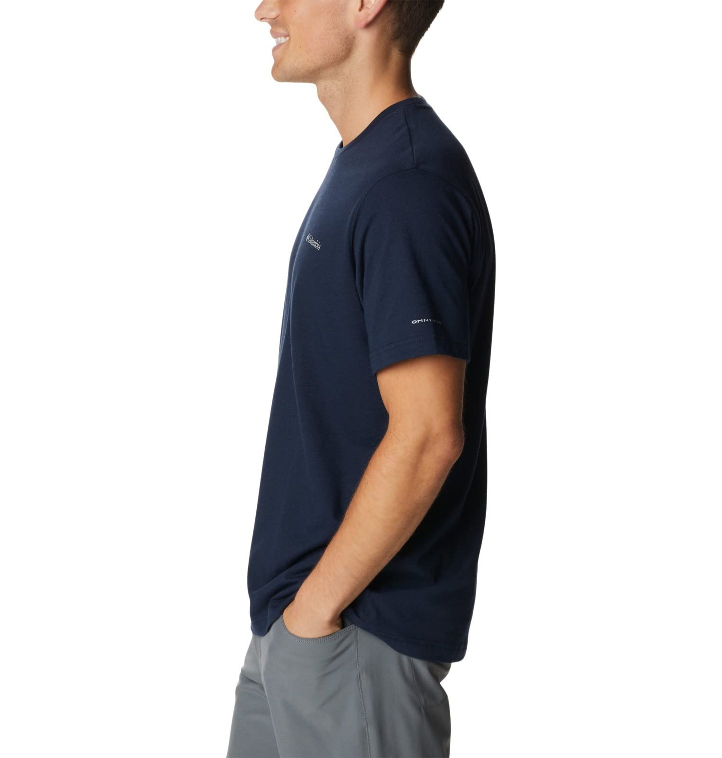 Columbia Mens Thistletown Hills Short Sleeve T-Shirt, Collegiate Navy Heather, 3X