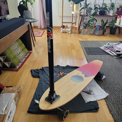 Removable Skateboard Handle for Balance Training and Learning