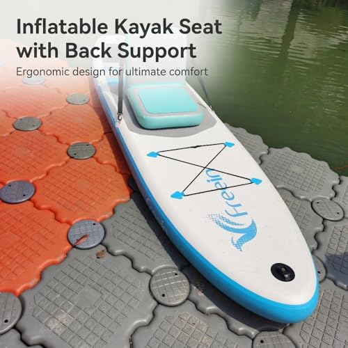 Inflatable Paddle Board Seat Cushion with Drop-Stitch Construction - Portable & Stabilizing