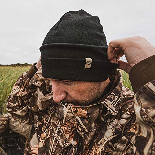 100% Merino Wool Cuff Beanie - Mens & Womens Warm Winter Hat - Watch Cap - Toque