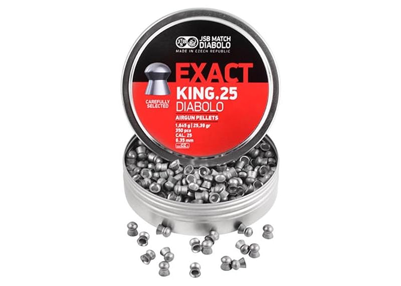 JSB Exact King Domed .25 Pellet (6.35mm) 25.39 Grains - Domed Head