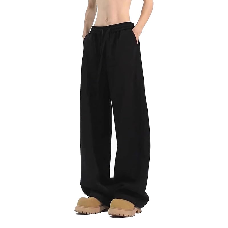 Tall Men’s Sweatpants - Big & Tall Inseam 38W x 36L, Relaxed Fit Black