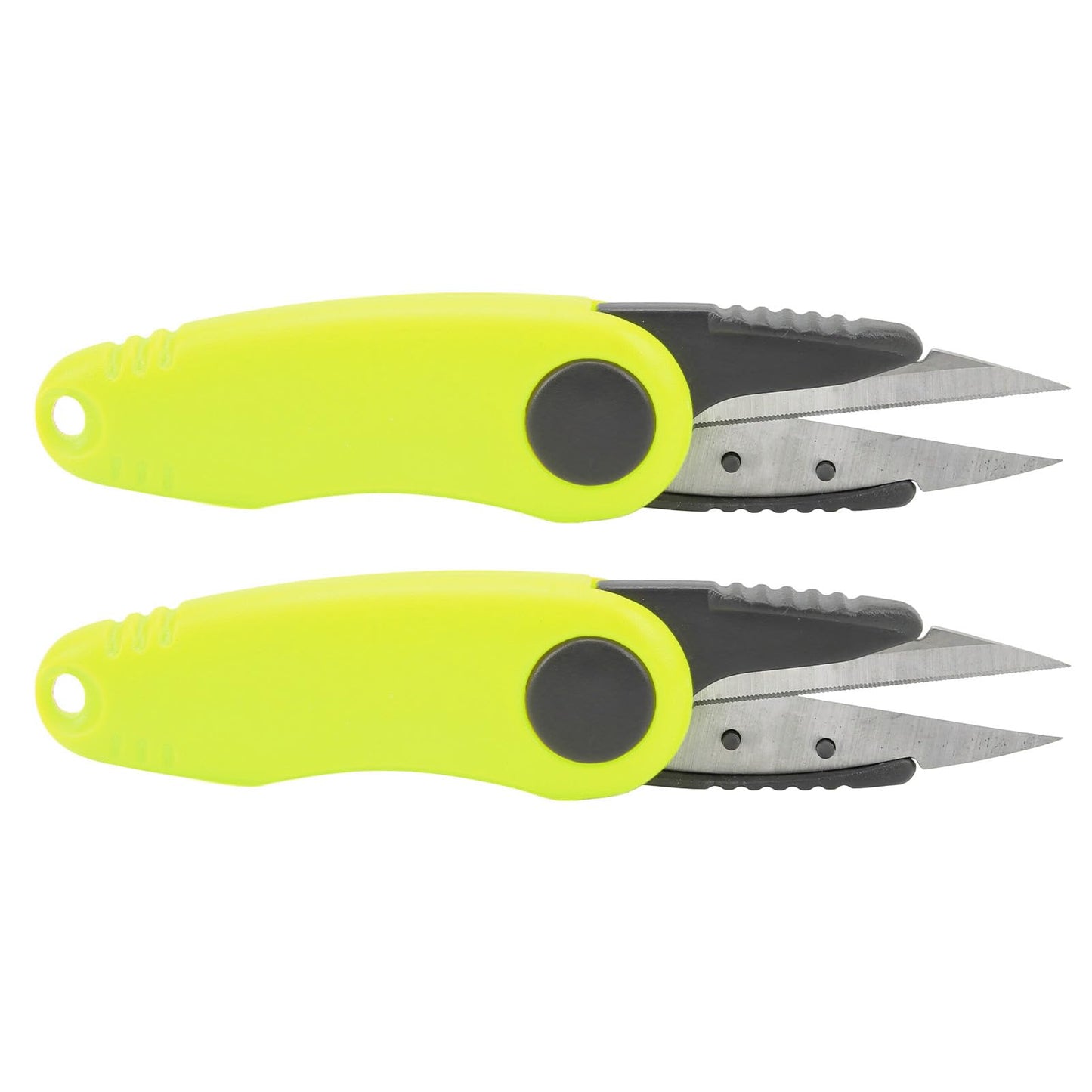 2 Pack Badminton & Fishing Line Scissors, Fast Shrimp Shaped, Outdoor Portable Foldable, Ideal for Fishing Line Clipping