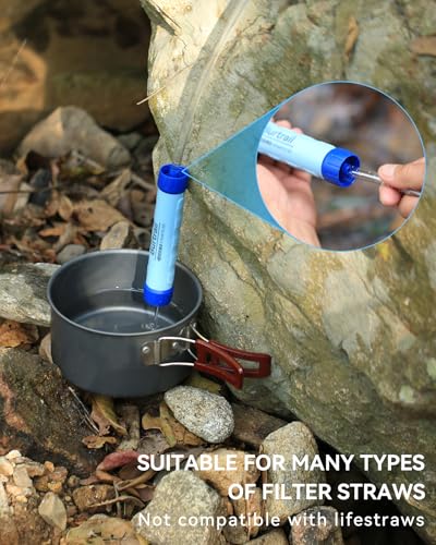 8L Portable Gravity Water Bag for Camping Hiking & Water Filtration