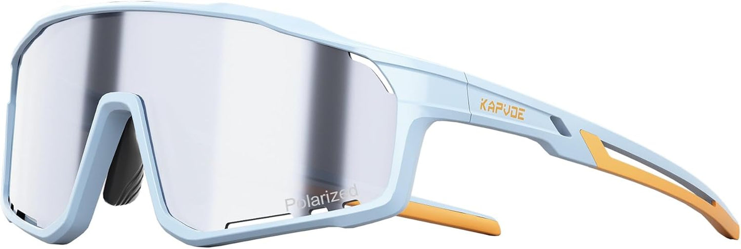 KAPVOE Kids Baseball Glasses Youth Polarized Sports Sunglasses Softball Cycling Running Shades Boys Girls Age 3-14 - K9033