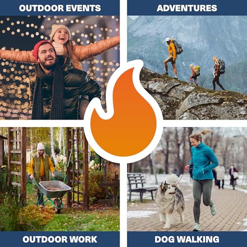 Bramble Hand and Foot Warmers 40 Pack - Long-Lasting 8-Hour Heat for Outdoor Activities