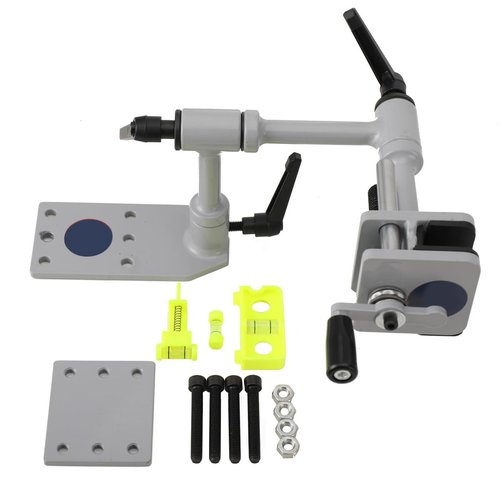 BUCSDG Compound Bow Vise, 360° Adjustable Jaw Width 10-60mm, Archery Mount Tool for Archery Compound Bow Mounting Vise with Level Tuning Kit, Bow Maintenance Accessories