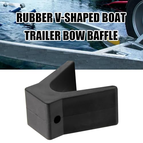 Boat Trailer Bow Stop Rubber V-Span 2 Inch Wide 4 Inch Length for Secure Loading