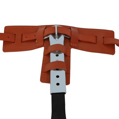 LYNICESHOP Professional Stainless Steel Tree Climbing Spurs, Multi-Functional Safety Harness w/Cowhide Straps, 440lbs Capacity Gear for Arborists, Hunters, Survivalists