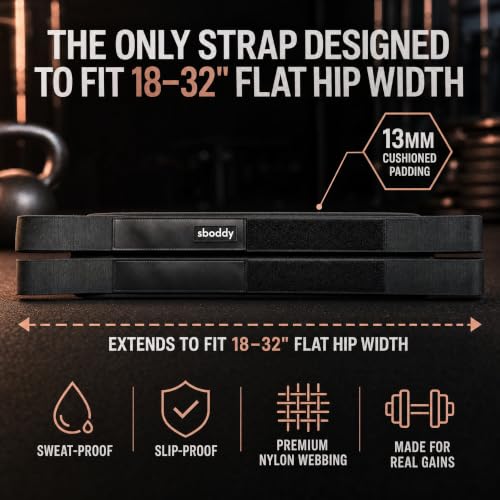 Heavy-Duty Hip Thrust Belt for Dumbbells, Kettlebells & Plates – Supports 400 lbs