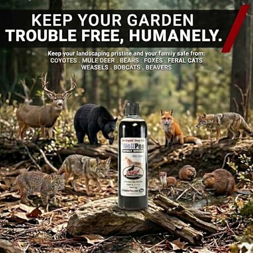 Wolf Urine PredatorPee 12 oz Natural Predator Scent for Yard Garden Pest Control